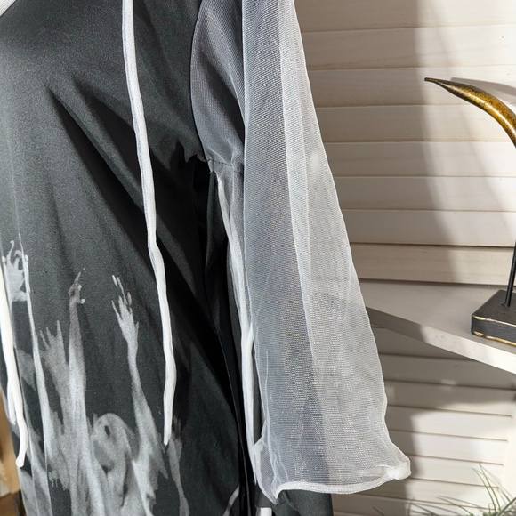 Spirit Ghoul Soul Eater Costume Black Grey White Size S - Picture 14 of 16